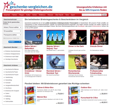 Geschenke Vergleichen - Startseite